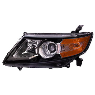 LH HEADLAMP ASSY COMPOSITE; HALOGEN; BLACK BEZEL; ODYSSEY 1417