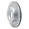 R1 03-23 Toyota 4Runner Front Right Drilled & Slotted Geoperformance Rotor
