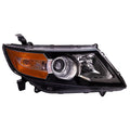 RH HEADLAMP ASSY COMPOSITE; HALOGEN; BLACK BEZEL; ODYSSEY 1417