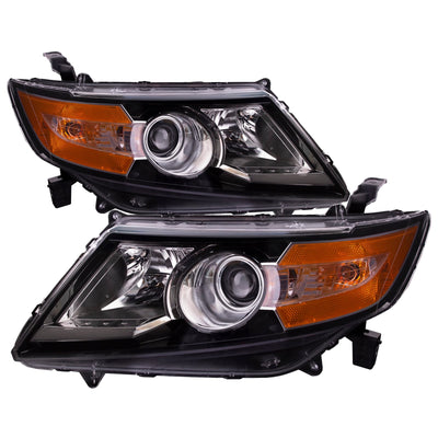 RH HEADLAMP ASSY COMPOSITE; HALOGEN; BLACK BEZEL; ODYSSEY 1417