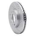 DFC 03-05 Kia Sedona Front Right Drilled & Slotted Silver Brake Rotor