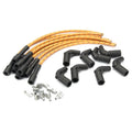 PLUG WIRE KIT LS COIL TO PLUG 180D PLUG 90D COIL CUT TO FIT TAN W/BLK & RED T