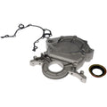 Timing Chain Cover: 1987-1997 Ford, various models with 5.0L(302) and 5.8L(351W) engine; Timing Cover Kit; Reverse flow; late and front seat