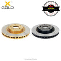 DBA 93-04 Eagle Talon Tsi AWD Front Street Series Drilled & Slotted Rotor w/Gold Hat
