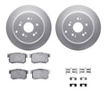 DFC 05-18 Acura RDX Rear Geospec Rotors with 5000 Advanced Brake Pads w/Hardware