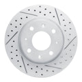 R1 04-09 Kia Spectra Front Right Drilled & Slotted Geoperformance Rotor