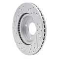 R1 07-14 Nissan Sentra Front Right Drilled & Slotted Geoperformance Rotor