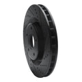 R1 05-13 Cadillac XLR Front Right Drilled & Slotted Black Brake Rotor