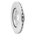 DFC 08-15 Mitsubishi Lancer Front Right Drilled & Slotted Silver Brake Rotor
