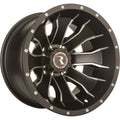Aluminum Wheels 14x7 Mamba UTV A77 Machined Spokes Satin Black 10 Offset 4 on 115 Bolt Pattern Raceline