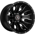 Aluminum Wheels 14x7 Mamba UTV A77 Machined Spokes Satin Black 10 Offset 4 on 137 Bolt Pattern Raceline