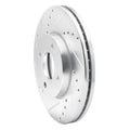 DFC 05-12 Ford Focus Front Left Drilled & Slotted Silver Brake Rotor