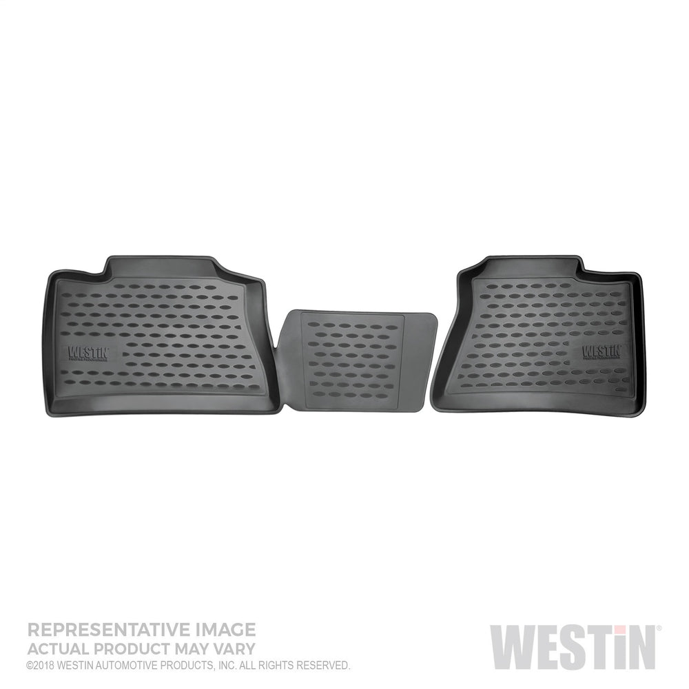 ~(7 lbs. 39X26X3)~ Profile Floor Liners 2nd Row Black Silverado/Sierra 15/25/3500 Crew Cab 2014-2018