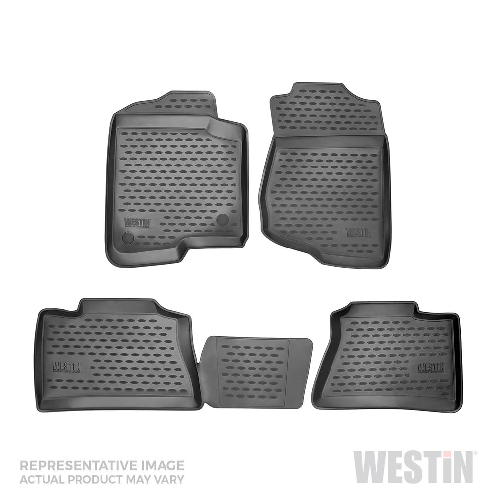 ~(12 lbs. 33X20X6)~ Profile Floor Liners Front and 2nd Row Black Spark 2013-2015