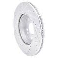 DFC 90-95 Mercedes-Benz 300TE Front Right Drilled & Slotted Silver Brake Rotor
