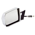 Door Mirror Left Power Black Folding Non Power Connects To Doors Remote Control Switch Driver Side Of 84-96 Cherokee XJ And 86-92 Comanche MJ OMIX