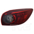 CAPA RH TAILLAMP ASSY OTR H/B; BULB TYPE; JAPAN BUILT; CLEAR MAZDA 3 1418; MEX BUILT MAZDA 3 1718