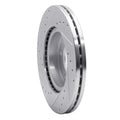 R1 Concepts Brake Rotor Drilled and Slotted Silver Fits Kia Sedona