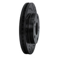 R1 92-01 Toyota Camry Front Right Drilled & Slotted Black Brake Rotor