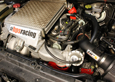 HPS Performance Black Reinforced Silicone Intercooler Hose Kit for Mazda 07-10 CX7 2.3L Turbo