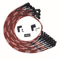Moroso SB Ford 351W 135 Deg Plug Boots Non-HEI Sleeved Ultra Spark Plug Wire Set - Red