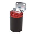 Aeromotive SS Series Billet Canister Style Fuel Filter Anodized Black/Red - 10 Micron Fabric Element