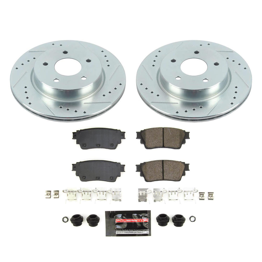 Power Stop 2021 Nissan Rogue Rear Z23 Evolution Brake Kit