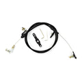 48IN HITECH BLK STAINLESS HOUSING POWERGLIDE BLOWER DRIVE KICKDOWN CABLE W/ BLK