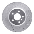DFC 13-21 BMW M240I Coupe & Convertible Rear Right Drilled & Slotted Silver Brake Rotor