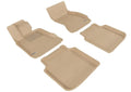3D MAXpider 2009-2012 BMW 7 Series LI F02/F04 Kagu 1st & 2nd Row Floormats - Tan