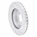R1 78-81 Pontiac Firebird Rear Left Drilled & Slotted Silver Brake Rotor