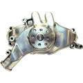HIGH FLOW MECHANICAL ALUMINUM WATER PUMP CHEVY B/B POLISHED LONG
