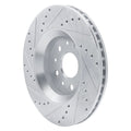 DFC 18-25 Jeep Gladiator Front Right Drilled & Slotted Silver Brake Rotor