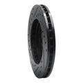 R1 88-96 Buick Regal Front Right Drilled & Slotted Black Brake Rotor
