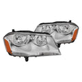 Xtune Dodge Avenger 08-14 Crystal Headlights Chrome HD-JH-DA08-AM-C