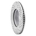 R1 13-25 Acura RDX Front Left Drilled & Slotted Geoperformance Rotor