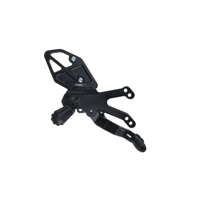 Vortex Racing 15-24 Yamaha YZF-R3 Rear Set- Black