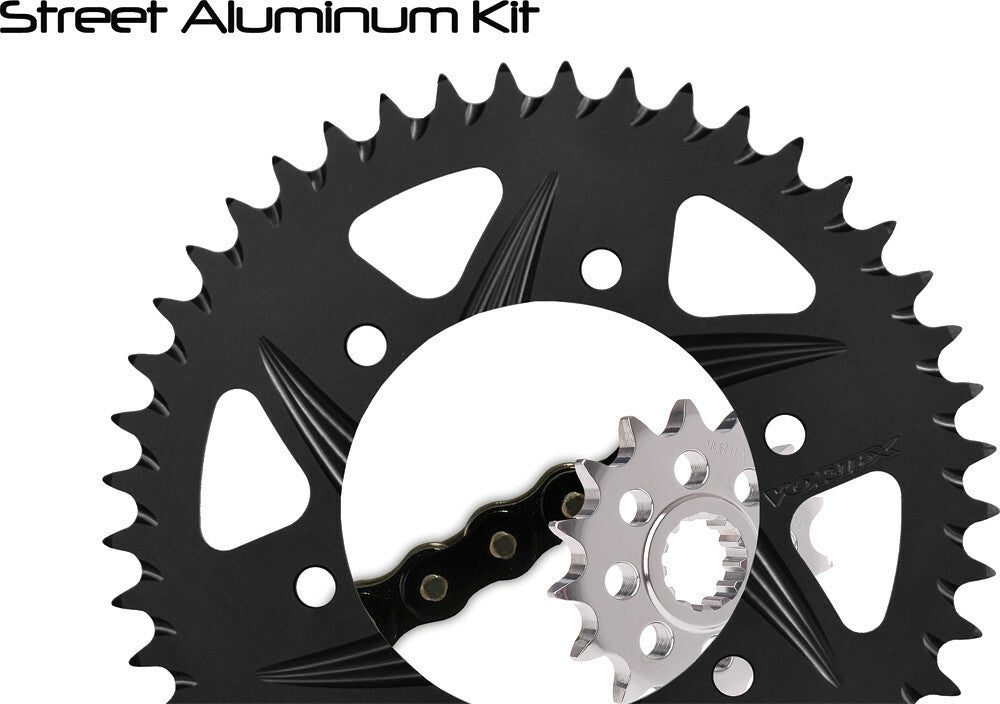 Vortex Racing V3 2.0 Chain and Sprocket Kit 3289-16,435K-45,520RX3-122- Black
