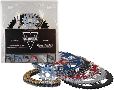 Vortex Racing V3 2.0 Chain and Sprocket Kit 3288-14,452AK-43,520RX3-110- Black