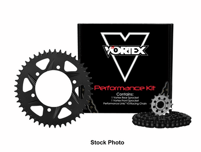Vortex Racing V3 2.0 Chain and Sprocket Kit 3517-17,641S-47,530SX3-110- Black