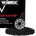 Vortex Racing V3 2.0 Chain and Sprocket Kit 3273-15,251AK-46 ,520SX3-108- Black