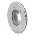 DFC 93-06 Infiniti G20 Front Right Drilled & Slotted Silver Brake Rotor