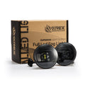 AlphaRex Universal Chevrolet/GMC/Pontiac DoubleTap Dual Color LED Projector Fog Lights - White/Amber