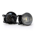 AlphaRex Universal Acura/Ford/Honda/Subaru/Nissan DoubleTap Dual Color LED Proj Fog Lights - Wt/Ambr