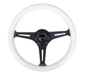 NRG Classic Wood Grain Steering Wheel (350mm) Purple Pearl/Flake Paint w/Black 3-Spoke Center