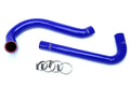 HPS Performance Blue Reinforced Silicone Radiator Hose Kit Coolant for Jeep 87-95 Wrangler YJ 2.5L