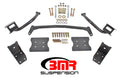 BMR 79-04 Fox Mustang Tubular Style Upper Torque Box Reinforcement Plates - Black Hammertone