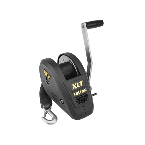 BLACK COVER TRAILER WINCH 1800LB SINGLESPEED W/20FT STRAP