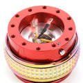 NRG Quick Release Kit - Pyramid Edition - Red Body / Neochrome Pyramid Ring