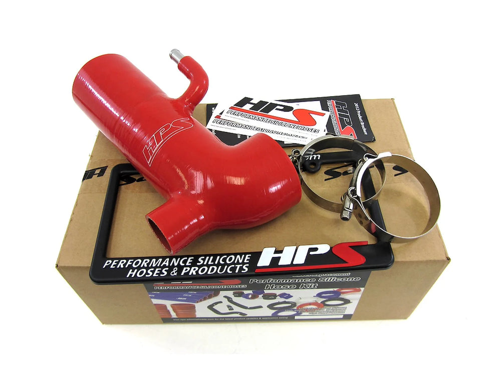 HPS Performance Red Reinforced Silicone Post MAF Air Intake Hose Kit - Retain Stock Sound Tube for Scion 13-16 FRS
